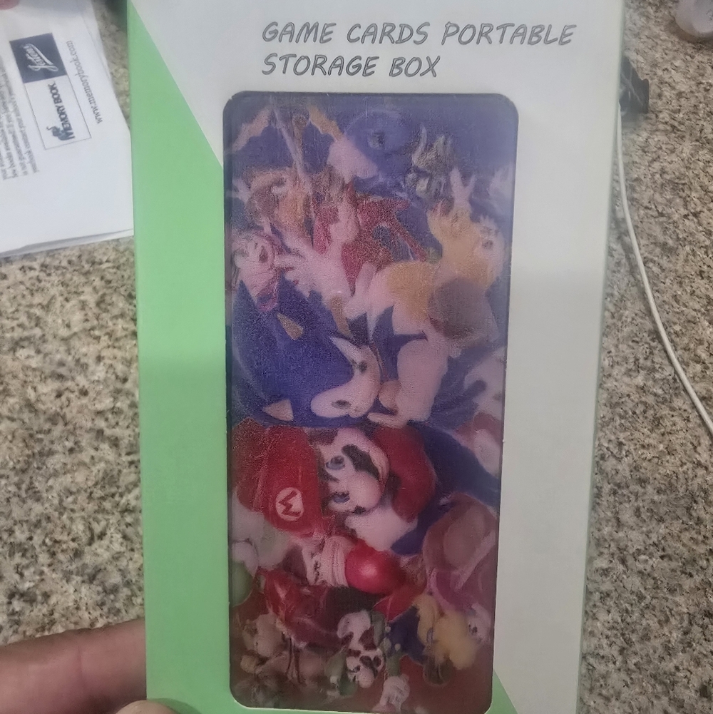 Game Cards Portable Storage Box with Character Design